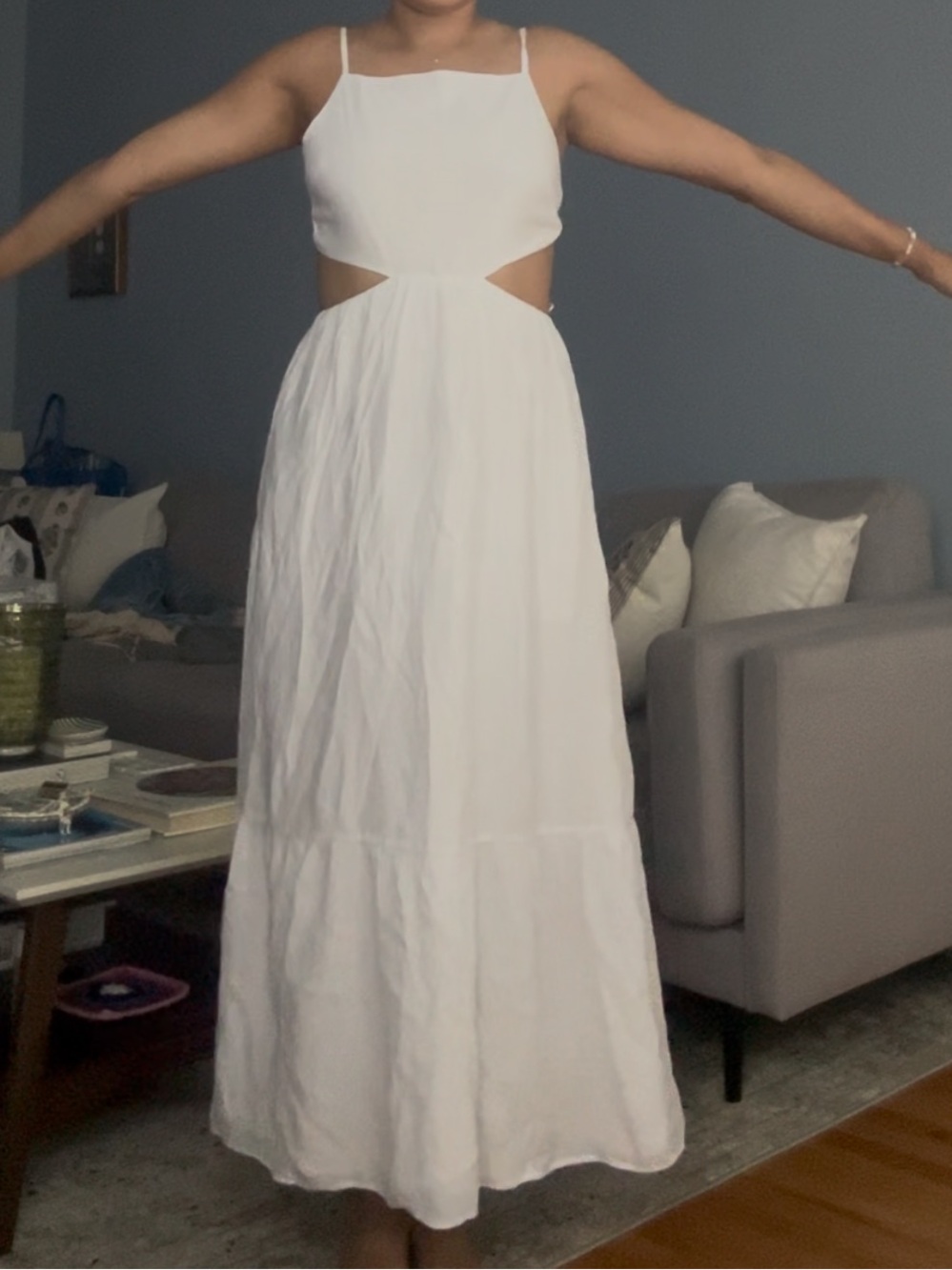 Abercrombie White Cutout Maxi Dress - Women